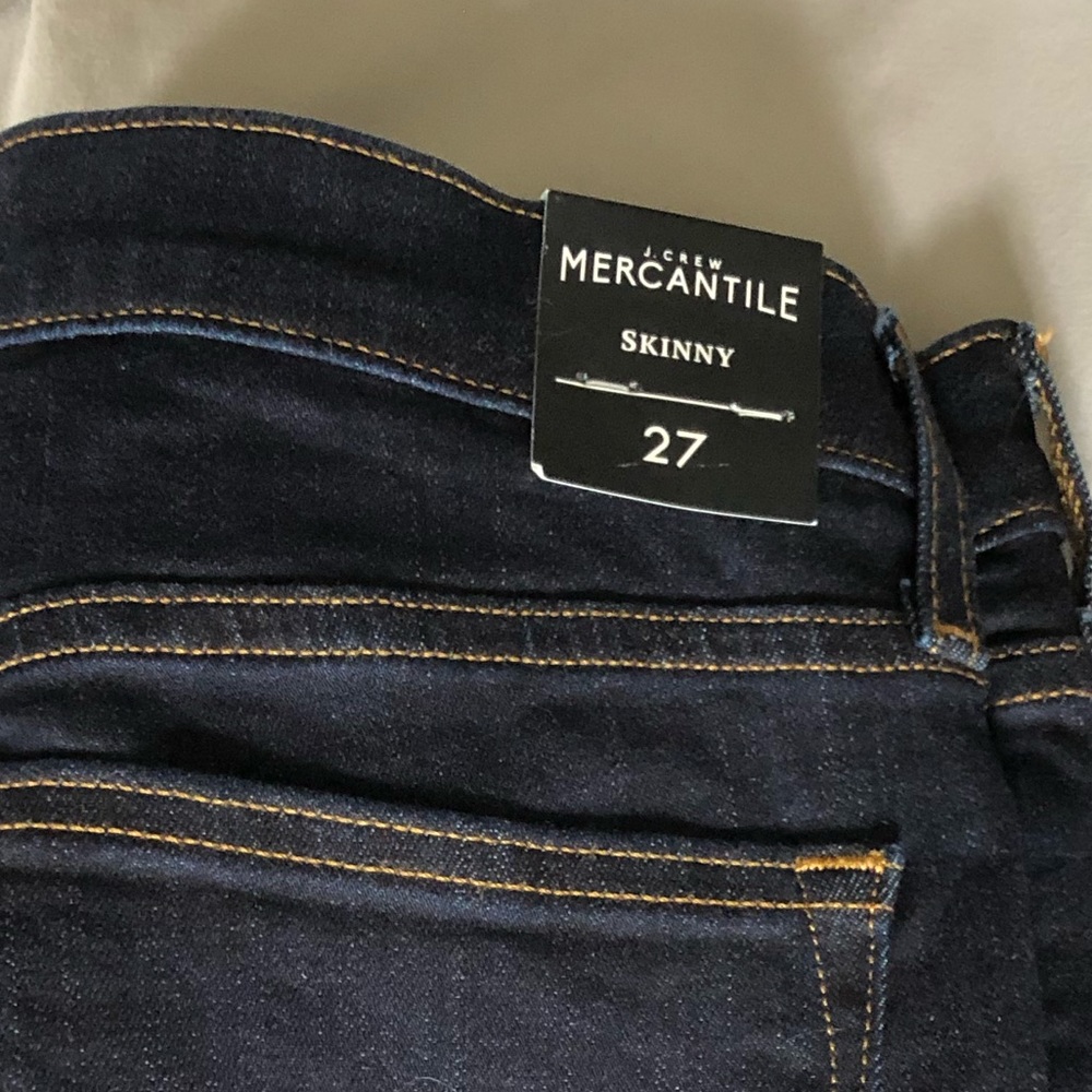 J. Crew Mercantile dark wash skinny jeans